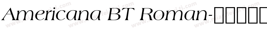 Americana BT Roman字体转换